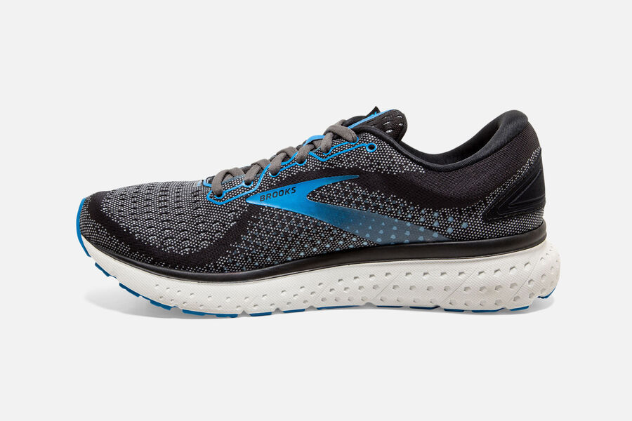 Brooks Running Shoes - Glycerin 18 Road Mens - Black/Blue - SMI-029873